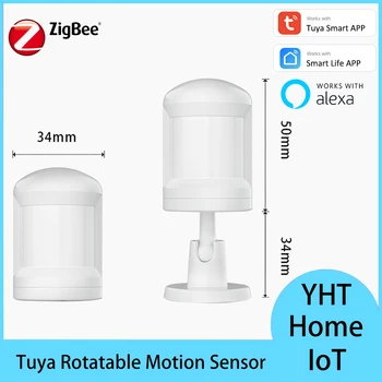 Tuya Smart ZigBee Akumulators Iebūvēts Kustību Cilvēka Ķermeņa Sensoru, Alexa PIR Kustības Detektors, Alarm APP Darbi ar Tuya ZigBee Centrmezglu