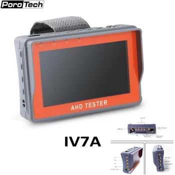IV7A 4.3 Collu HD AHD CCTV Testeri Monitors AHD 8MP Analogās Kameras Testēšanas PTZ UTP Kabeli Testeri 12V1A Izejas