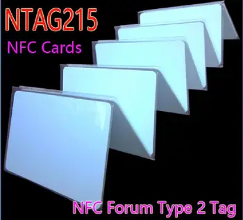 5gab NTAG215 NFC Forum 2. Tipa Frāzi ISO/IEC 14443 NFC Kartes Visu NFC Mobilo Telefonu