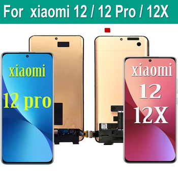 Oriģināls Par Xiaomi 12 Pro 12X 12S LCD Displejs, Touch Screen Digitizer Montāža Remonta Daļas