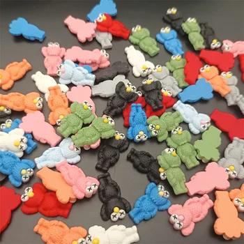 20pcs Kawaii Sveķu Lāču Nagu Mākslas Šarmu Gummy Bear Dizains, Nagu Rotājumi 3D Karikatūra Lelle Rotājumi Jewerly Manikīra Piederumi