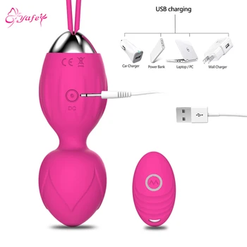 USB, Bezvadu, Vibratori Tālvadības Kegel Bumbu Vibrēt Mīlestībā Olu Seksa Rotaļlietas Pāris Pieaugušo Produkti Sieviešu Sexy Sieviete Vibrējošais