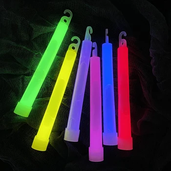 1PC 6Inch Glow Stick Ķīmiskā Gaismas Stick Rūpniecības Grade Svelme Sticks Krāsains Puse Kluba Kempings Ziemassvētku Ķīmiskā Gaismas