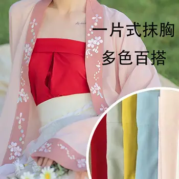 7 Krāsas Dziesmu Dynasty Viens Gabals Cauruļu Topi Sievietēm Ķīniešu Tradicionālo Tērpu Vasaras Gadījuma Hanfu Kleita Iekšējo Top Plus Lieluma