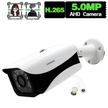 Sejas noteikšanas H. 265 CCTV Analogās Bullet kamera BNC 5MP Āra wateproof Video Novērošanas AHD Kamera XMEYE DVR Uzraudzības Cam