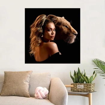 Beyonce Garu Mūzikas Albuma Vāku, Plakātu Izdrukas., Mākslas Audekla Apgleznošana Sienu Dzīvojamā Istabā, Mājas Dekoru (Bez Rāmja)