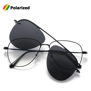 JackJad 2020. Gadam, Modes Polarizētās Klipu Par Izmēģinājuma Stila Saulesbrilles Vintage Noņemams Objektīvs Zīmola Dizaina Saules Brilles Oculos De Sol 2064
