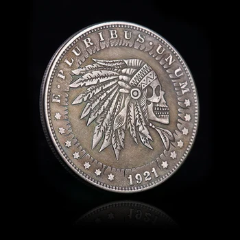 REPRODUKCIJA Vintage Amatniecības 1921 Ceļinieks Monētas Morgan Monētas, Jubilejas Monētas, Mājas Apdare Monētas Dāvanas