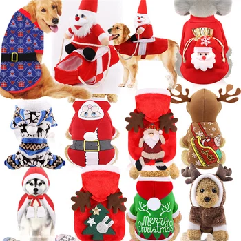 Ziemas Karikatūra Kaķis Suņu Apģērbu, Siltu Ziemassvētku Džemperis Mazo Mājdzīvnieku Apģērbu, Kažoku, Tamborēšanas, Adīšanas Auduma, XS-2XL