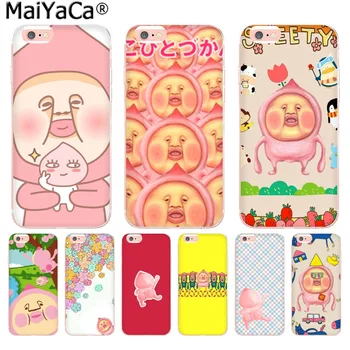 MaiYaCa Japāna Cute karikatūra Kobito Persiku Princis Luksusa modes mobilo tālruni gadījumā, iphone 11 pro 8 7 66S Plus X 55S SE XS MAX XR