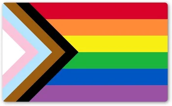 12x7cm Ārējie Piederumi Progress Lepnums Varavīksnes Karogu Uzlīmes Parādīt Savu Mīlestību pret LGBT Ģimenes ar Šo