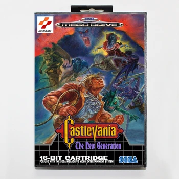 Sega MD spēles kartes - Castlevania Jaunās Paaudzes 2 ar rūtiņu Sega MegaDrive Video Spēļu Konsole 16 bitu MD karte