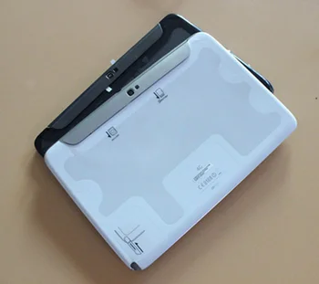 Melns / Balts Samsung Galaxy Tab 10.1 N8000 Atpakaļ Bateriju Nodalījuma Vāciņu Atpakaļ Uz Lietu Aizmugures Vāku