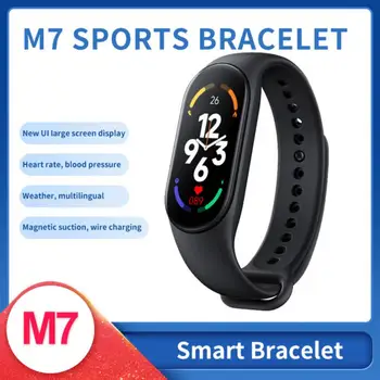 M7 Smart Skatīties Vīrieši Sievietes Smartband M7 Sirdsdarbība Smartwatch Fitnesa Tracker Asinsspiediens Sporta Smart Aproce Mi Grupa 7