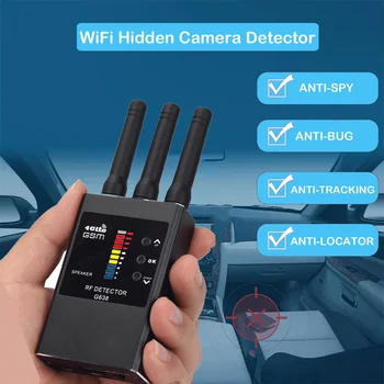 G638 Pret Spiegu Bezvadu RF Signālu Detektoru Bug GSM GPS Tracker Slēpto Kameru Noklausīšanās Ierīces Militāro Profesionālo Versiju