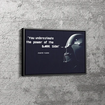 Darth Vader Quote Izdrukas Audekls Gleznošanai Mājas Sienas, Mākslas Plakāti Dekoru Classic Kara Moive Priekšstatu Par Dzīves Telpu Dekorēšana, Dāvanas