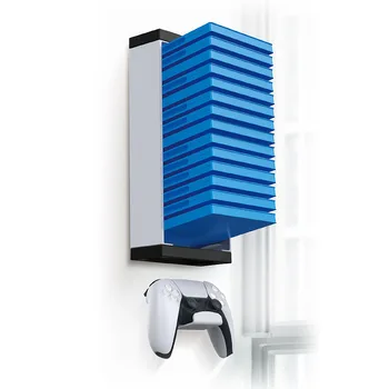 Sienas Kronšteins priekš PS4 PS5 XSX Xbox Viens NSW Kontrolieris Pakaramais Disku Uzglabāšanas Plaukts Stāvēt Gamepad Āķis Turētājs Spēļu Piederumi