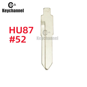 Keychannel 10pcs HU87 Metāla Tukšu Neslīpēts Flip Asmens 52# Par KD VVDI JMD Tālvadības Atslēgu Asmens Tipa Locīšanas Flip Taustiņu Suzuki Swift