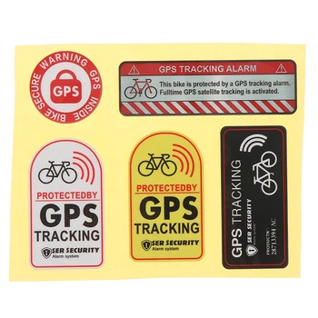 GPS Sekošanas Signālu Uzlīmes Atstarojošie Velosipēdu Brīdinājuma Uzlīmes Anti-theft Uzlīmes Motociklu, Motorolleru