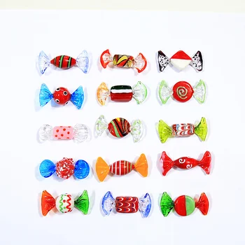 Jauno 15 Veidu Vintage Murano Stila Dažādām Stikla Saldumi Konfektes Rotājumu Mājas Puse, Kāzu Rotājumi Ziemassvētku Festivāls Dāvanu
