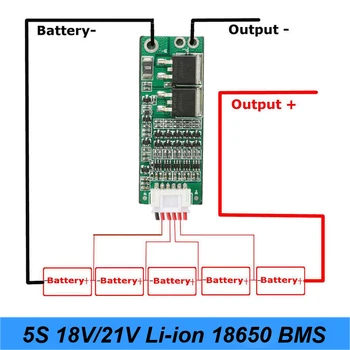JAUNU 5S 15A Li-ion (Litija) Baterijas BMS 18650 akumulatora skrūvgriezi Lādētāja Aizsardzības pārvalde 18V 21V Šūnu Aizsardzības Ķēde AU21