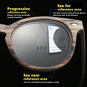 Koksnes Graudu Pakāpeniski Vairāku galveno Lasīšanas Brilles Vīriešiem Retro PC-Pilna loka Anti Zilā vecuma tālredzība Brilles Sievietēm Augstas Kvalitātes Lēcām
