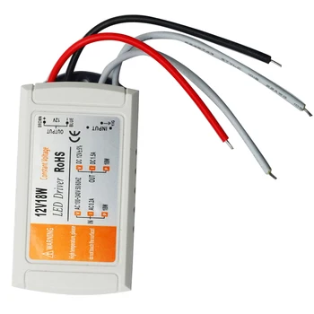 LED Apgaismojums Strāvas Adapteris, Elektronisko LED Driver īssavienojumu, pārspriegumu, DC12V 18W