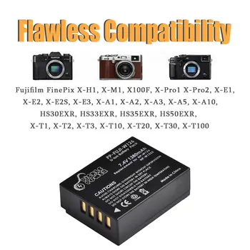 1380mAh NP-W126S NP-W126 Akumulatoru Fujifilm X-T100, X-T200, X100F, X100V, X-S10, X-A5, X-A10, X-E4, X-Pro2, X-Pro3, X-T1, X-T2
