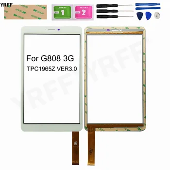 Par G808 3G TPC1965Z VER3.0 Touch Screen Tablet Digitizer Stikla Panelis Sensoru Nomaiņa Montāžas Detaļas Augstas Kvalitātes
