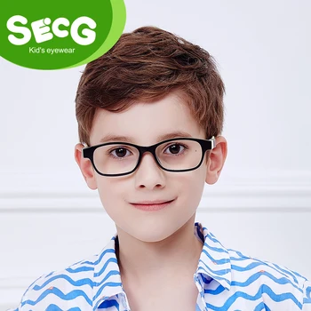 SECG Optisko Bērniem, Brilles Rāmis TR90 Silikona Brilles Bērniem, Elastīgu Aizsardzības Bērniem, Briļļu Dioptrijas Brilles Gumijas