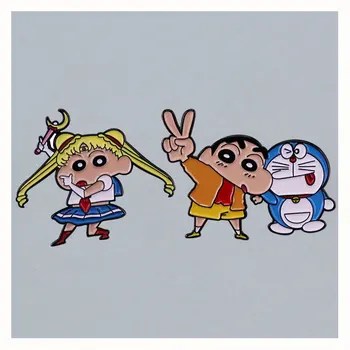 Populāro Japāņu Anime Filmas Varoni Žetons Cute Karikatūra Lomu Spēlē Broša Metāla Pin Dekoratīvie Piederumi Modes Dāvana