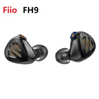 FiiO FH9 Hi-res 1DD+6BA Vadītājiem auss HIFI Austiņas IVP Earbuds MMCX Augstas Tīrības Tīra Sudraba Kabelis 2.5/3.5/4.4 mm 3 Pievienojiet Austiņas