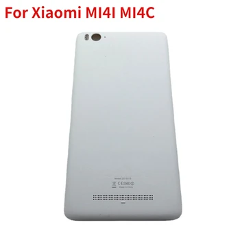 Akumulatoru Atpakaļ Vāciņu Aizmugurējo Mājokļu Durvīm Gadījumā Xiaomi MI4I MI4C MI 4.I 4.C Ar Flash Segtu Ar Logo Rezerves Daļas