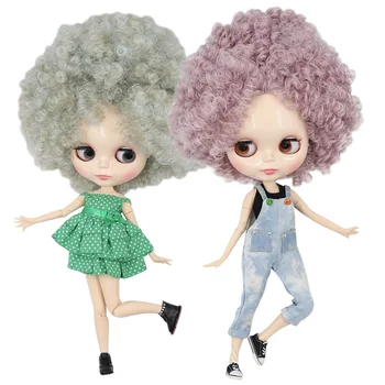LEDUS DBS Blyth Lelle 1/6 pliks lelle 30cm rotaļlietas bjd kopīga iestāde, spīdīga sejas cirtaini mati afro matu anime meitenes dāvanu