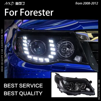 AKD Auto Stils Galvas Lampas Subaru Forester Priekšējiem 2008. - 2012. gadam LED priekšējo Lukturu dienas gaitas lukturi Hid Bi Xenon Projektora Objektīvs Auto Piederumi