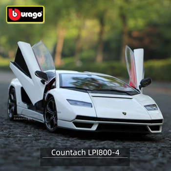 Bburago 1:24 Lamborghini Countach LPI800-4 Sakausējuma Sporta Auto Modeli Lējumiem Metāla Sacīkšu Auto Modeļa Simulācijas Vākšana Bērniem Dāvanu