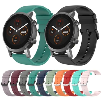 20mm Sporta silikona siksna TicWatch E3 Aproce Watchband Par TicWatch GTH Smartwatch Band aproce wristbelt piederumi