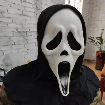 Halloween Masku Dēmons Kliedz Ghostface Maska Smieklīgi Nāves Maska Šausmu Galvaskausa Maska Skriptu, Nogalinot Dekoratīvie Piederumi 
