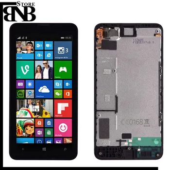 Oriģināls Par Nokia Lumia 630 635 LCD Ekrānu un Touch Screen Digitizer ar karkasa Montāžu Lumia 630 lcd bez rāmja