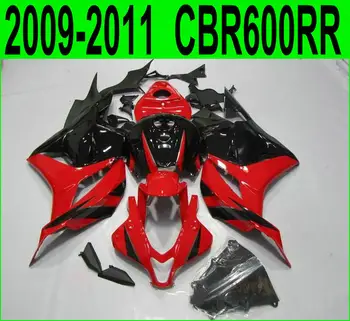 100% fit Honda CBR600RR Pārsegi 2009 2010 2011 2012 ( Black / Red ) cbr 600rr 09 10 11 Aptecētājs komplekts Injekcijas ZXMT