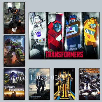 Transformers_Bumblebee-127 Plakātu Sienas Mākslas Audekls Plakāti Apdare, Mākslas Plakātu, Personalizētu Dāvanu Mūsdienu Ģimenes guļamistaba Krāsošana