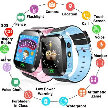 Kids Smart Skatīties 2022 SOS Zvanu Tālrunis Smartwatch Bērniem Kameru Atrašanās vietas Noteicējs Skatīties Zēni Meitenes Bērniem Dāvanu IOS Android