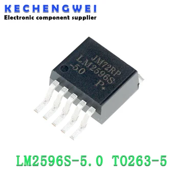 10PCS LM2596S-5.0 TO263-5 LM2596SX-5.0 LM2596S 5.0 LM2596 TO-263-5 Jauni un Oriģinālā IC Chipset