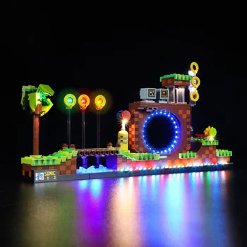 LED Light Komplekts 21331 Idejas Sonic Eži Kolekcionējamus Ķieģeļi Gaismas Komplekts, kas Nav Iekļauta Ēkā Modelis