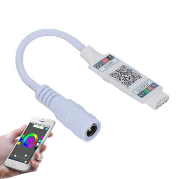 1gb Wifi RGB Mini Bluetooth Kontrolieris DC 12V24V Mini Mūzikas Bluetooth Kontrolieris Gaismas Lentes RGB Kontrolieris RGBW LED Lentes