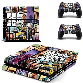 Grand Theft Auto V GTA 5 PS4 Ādas Uzlīmes Uzlīmes Vāks PlayStation 4 PS4 Konsoles & Kontrolieris Ādas, Vinila Uzlīmes