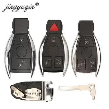 jingyuqin 2/3/4 Pogas Smart Remote Auto Atslēgu Apvalka Mercedes Benz NEC C E R S, CL, GL SL CLK SLK Tālvadības Atslēgu Fob