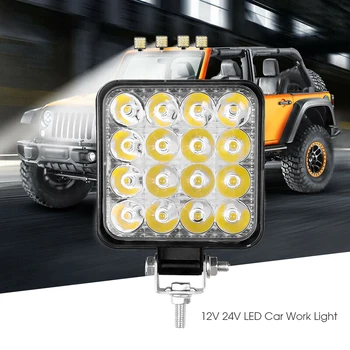 4 collu LED Bar LED Darba Gaismas Josla Braukšanai Offroad Laivu, Automašīnu, Traktoru, Kravas automašīnu SUV 4x4 ATV 12V Spot gaismas 48W 18W