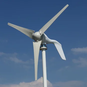 Jaunu enerģiju, vēja turbīnas 600W 800W12V 24V 48V bezmaksas alternatīvu enerģijas vējdzirnavas ar MPPT hibrīda kontrolieris 3/5/6 asmeņi
