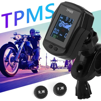 Riepu Spiediena Uzraudzības TPMS Sistēma Ūdensizturīgs Motocikls ar Ārējo Sensoru Āra Personas Motociklu Dekorēšana